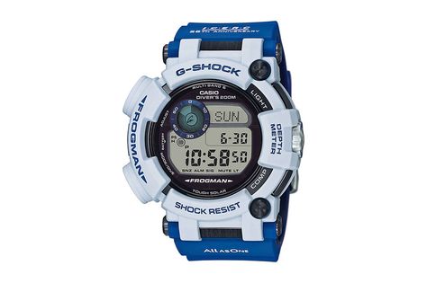 Casio G Shock Frogman, G Shock Frogman, Casio Gshock, White Watch, Blue Watches, G Shock Watches, Baby G, Casio G Shock, Gshock Watch