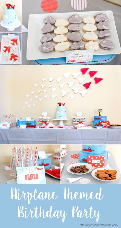 Airplane Themed Birthday Party Casual Outfits Home, Airplane Themed Birthday Party, Airplane Party Decorations, Planes Party, Airplane Theme, Airplane Birthday Party, Airplane Party, Birthday Party Food, Toddler Birthday