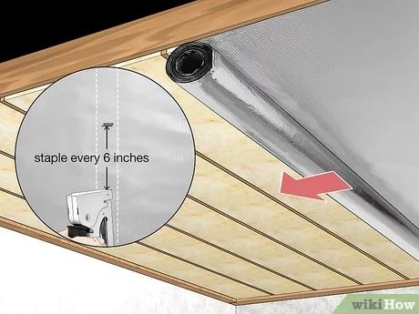 3 Ways to Insulate a Garage - wikiHow How To Insulate A Garage, Cheap Insulation Ideas Diy, Insulate A Garage, Garage Door Rails, Rigid Foam Insulation, Garage Insulation, Garage Door Panels, Blown In Insulation, Garage Door Insulation