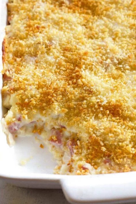 Chicken Cordon Bleu Casserole Pioneer Woman Chicken Cordon Bleu Casserole Recipe, Easy Chicken Cordon Bleu, Cordon Bleu Recipe, Chicken Cordon Bleu Recipe, Cordon Bleu Casserole, Chicken Cordon Bleu Casserole, Chicken Ham, Ham Steaks, Chicken Cordon