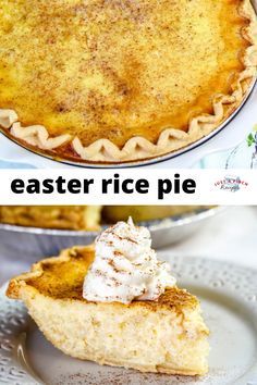 Easter Rice Pie, Rice Pie, Italian Easter Recipes, Italian Easter Pie, Traditional Easter Desserts, Preschool Easter, Easter Pie, Easter Food Appetizers, Easter Dishes