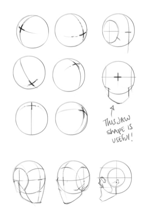 Sketching Guidelines, Face Guidelines Drawing, Sketch Guidelines, Head Proportions, How To Draw Faces, Human Body Drawing, Draw Faces, Head Drawing, 얼굴 드로잉