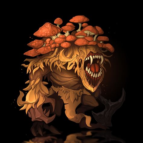 ArtStation - Bush Monster, Olekzandr Zahorulko Bush Monster, Plant People, Singing Monsters, Rpg Characters, Art Brown, Fantasy Monster, Monster Design, Monster Art, Role Playing