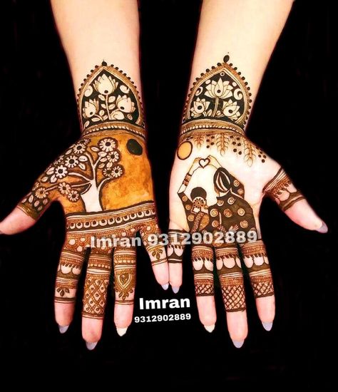 Imran mehandi art Karwachouth spacil😊 Cont📲9312902889 Vatsavitri Mehndi Simple, Vat Savitri Vrat Mehndi Design, Vadsavtri Mehndi, Vat Savitri Mehendi Design, Vatsavitri Mehndi, Karvachoth Mehndi, Vat Savitri Mehndi, Teej Mehandi Designs, Teej Mehendi