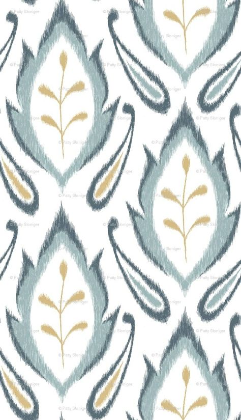 Blue Cafe, Aqua Fabric, Textile Prints Design, Laundry Decor, Cafe Curtains, Ikat Pattern, Ikat Fabric, Half Bath, Window Seat