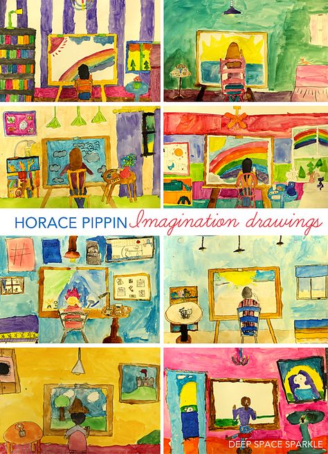 Horace Pippin, Imagination Drawing, Creative Art Projects, Art Books For Kids, Art History Lessons, Deep Space Sparkle, 6th Grade Art, 4th Grade Art, 5th Grade Art