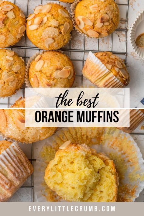 Cardamom Muffins, Orange Muffin Recipe, Crumb Recipe, Orange Cardamom, Pulp Recipe, Almond Flour Muffins, Almond Muffins, Orange Muffins, Healthy Muffins