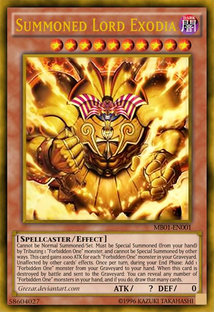 Summoned Lord Exodia by grezar.deviantart.com on @DeviantArt Custom Yugioh Cards, Yugioh Dragons, Yugioh Collection, Yugioh Monsters, Monster Cards, Collectible Trading Cards, Yugioh Cards, Trading Cards Game, Collectible Cards