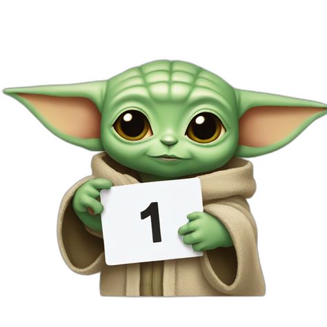 AI emoji generated from the prompt: Baby Yoda holding a number 1 sign Weight Baby, Discord Emojis, Emoji Generator, Holding Baby, Baby Signs, Number 1, Ramadan, Hold On, Turn Ons