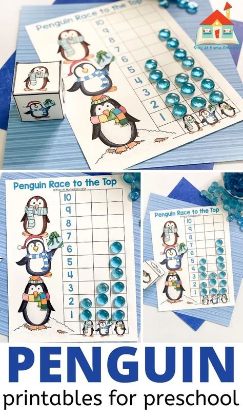 Penguin Learning Activities Preschool, Preschool Artic Animals Activities, Artic Animal Lessons For Preschool, Animals In Winter Preschool Activities, Preschool Winter Math Activities, Penguin Activities For Preschool, Preschool Graphing, Winter Animals Preschool Activities, Preschool Winter Math