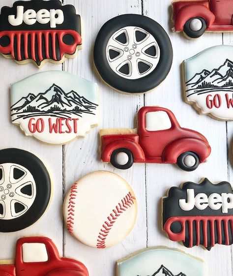 Cookies for a guy retiring from tire sales. I’m sure that could make quite the tongue twister if I thought on it long enough. 🤔… Tire Cookies Decorated, Tire Cookies, Flood Icing, Gender Reveal Cookies, Car Cookies, Cookie Making, Hot Wheels Birthday, Iced Biscuits, Cars Party