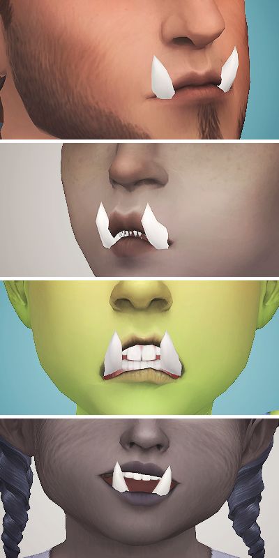 Sims 4 Orc Cc, Sims 4 Monster Cc, Sims 4 Cc Teeth, Sims 4 Teeth Cc, Fake Fangs, Werewolf Fangs, Fire Walk With Me, Sims 4 Cc Eyes, Sims 4 Body Mods