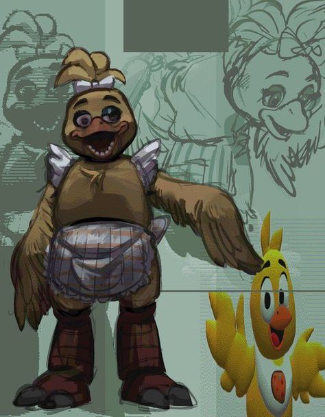 Fnaf Redesigns, Sun Fnaf, Chica The Chicken, Dik Dik, Fnaf Oc, Oc Manga, Animatronic Fnaf, Fnaf Fanart, Fnaf Comics