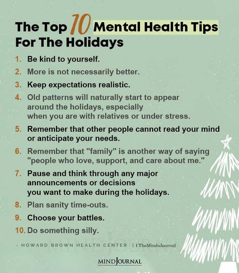 Holiday Tips For Mental Health, Self Care Holidays, Holiday Wellness Tips, Holiday Reminders Mental Health, Holiday Health Tips, Surviving The Holidays, Holidays And Mental Health, December Mental Health, Christmas Mental Health Activity