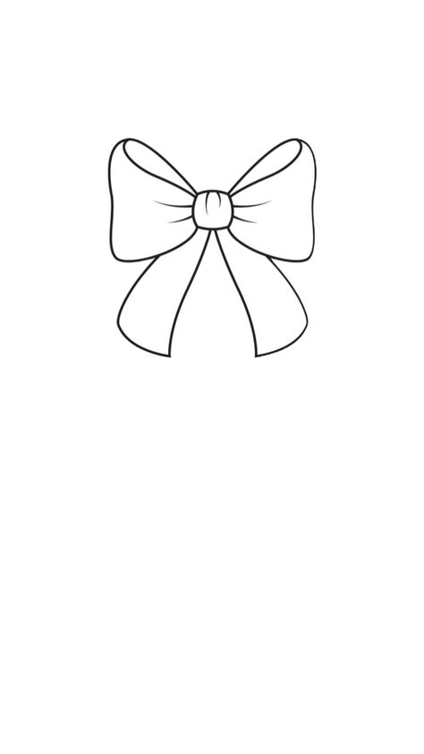 Neck Tattoo Drawing, Easy Bow Drawing, Bow Tattoo Stencil, Bow Outline, Easy Hand Drawings, Outline Pictures, Printable Tattoos, Bow Drawing, Window Drawing