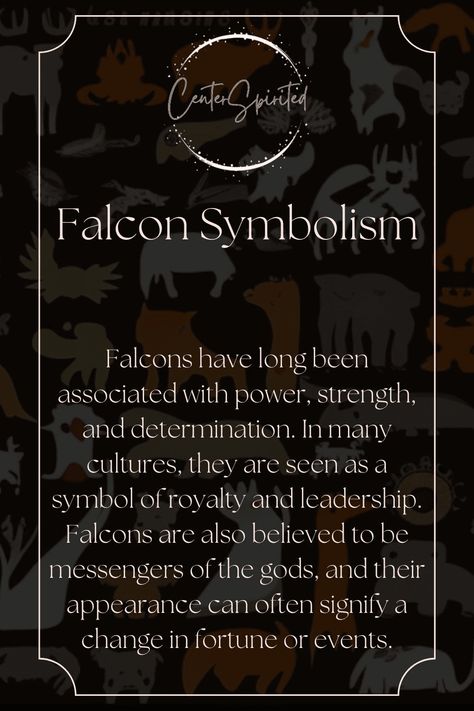 Falcon Meaning Spirit Animal, Falcon Spiritual Meaning, Symbols Of Courage, Native American Zodiac Falcon, Symbolism Animals, Falcon Meaning, Falcon Tattoo Feminine, Falcon Symbolism, Sin Symbol