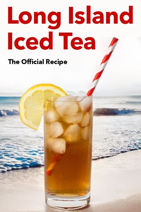 Follow our easy Long Island Iced Tea recipe and craft the potent potable at home in just a few minutes. | summer cocktail | rum cocktail | vodka cocktail | tequila cocktail | gin cocktail | cointreau cocktail Long Island Iced Tea Recipe Pitcher, Long Island Iced Tea Recipe Easy, Long Island Cocktail, Cointreau Cocktail, Long Island Iced Tea Recipe, Long Island Tea, Long Island Iced Tea Cocktail, Cointreau Cocktails, Cocktail Tequila