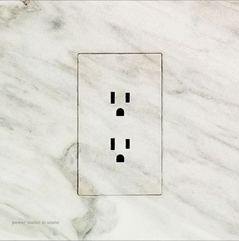 Marble Faceplate Interior Solutions, Marble Detail, Stone Backsplash, Kitschy Kitchen, Marble Backsplash, Objet Design, Outlet Cover, Marble Wall, Electrical Outlets