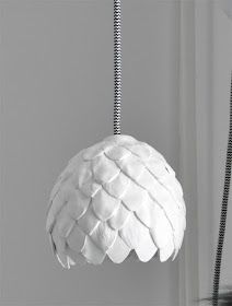 Studio Mysa: Diy - lampshade Clay Lampshade, Air Dry Clay Lamp, Clay Lamp, Lampshade Diy, Lampshade Pendant Light, Diy Lampshade, Make A Lampshade, Pendant Light Cord, Modelling Clay