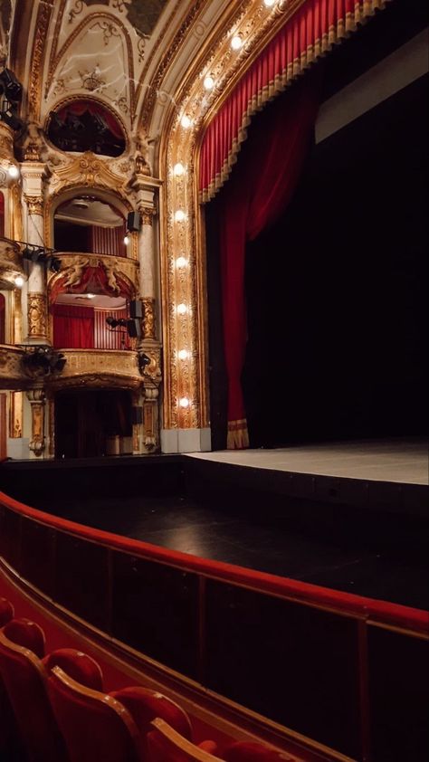 Theater Aesthetic Stage, Theatre Aesthetic Stage, Dance Stage Aesthetic, Hnk Zagreb, Theatre Wallpaper, 1930 Aesthetic, Opera Stage, Theatre Aesthetic, Stage Theatre