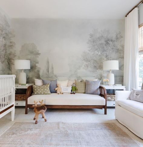 Marie Flanigan Interiors on Instagram: “I love when clients trust me with their nursery design ✨ There’s nothing more special than creating a space for a precious new life ❤️ We…” Marie Flanigan Interiors, Marie Flanigan, Neutral Room, Interior Design Photography, Custom Murals, Gender Neutral Nursery, Baby's Room, Room Wallpaper, Nursery Design