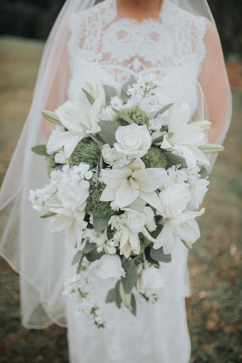 Waterfall Bridal Bouquet, Cascading Bouquet White, Cascading Bouquet, Cascading Flowers, Cascade Bouquet, Wedding Vibes, White Bouquet, Here Comes The Bride, Wedding Flower