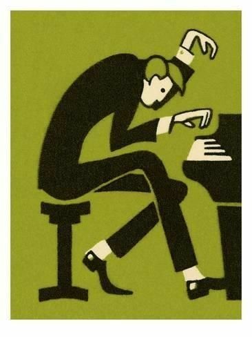 Man Playing Piano, Piano Art, Arte Alien, Matchbox Art, Jazz Art, Illustration Botanique, Playing Piano, Music Wall Art, Arte Sketchbook