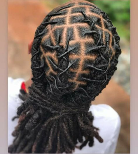 Tie those dreads up the drippy way! 🔥🔥🔥 Locs Hair Styles For Men, Men Lock Styles, Dreads Ponytail Men, Dreads In A Ponytail Men, Dreadlock Ponytail Men, Locs Hairstyles Men, Loc Hairstyles For Men, Braids And Twists, Mens Dreadlock Styles