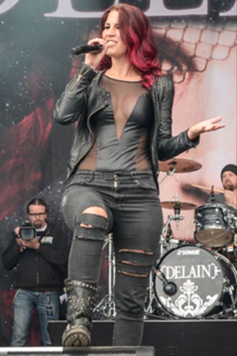 Zwolle Netherlands, April Rain, Female Rock Stars, Charlotte Wessels, Simone Simons, Heavy Metal Girl, Bodysuit Costume, Rocker Girl, Women Of Rock