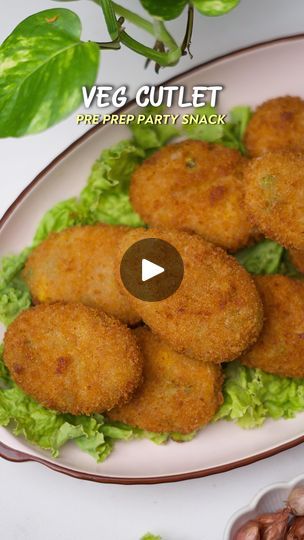 Cutlet Recipes Veg, Veg Cutlet Recipes, Veg Cutlet, Sliced Cabbage, Best Party Snacks, Cutlets Recipes, Ginger Garlic Paste, Red Chilli Powder, Pan Fry