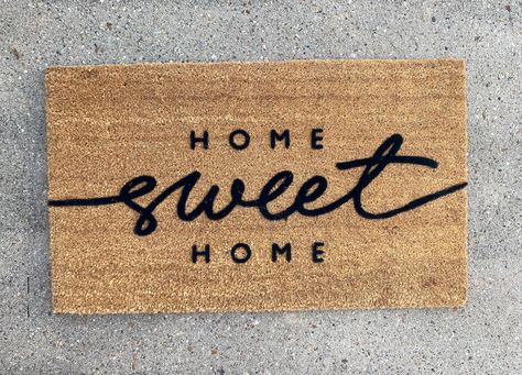 Home Sweet Home Doormat, Realtor Client Gifts, Outdoor Welcome Mat, Entryway Style, Funny Welcome Mat, Funny Doormats, Coir Doormat, Custom Doormat, Personalized Door Mats