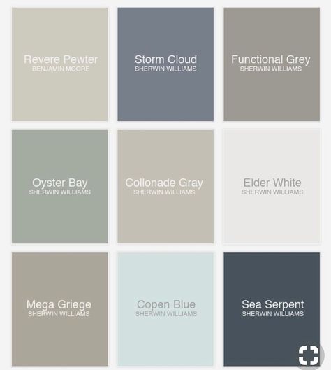 Oyster Bay Sherwin Williams, Top Paint Colors, Office Paint Colors, Accent Wall Colors, Exterior House Paint Color Combinations, Kitchen Mood Board, Family Room Walls, Sherwin Williams Colors, Interior House Colors