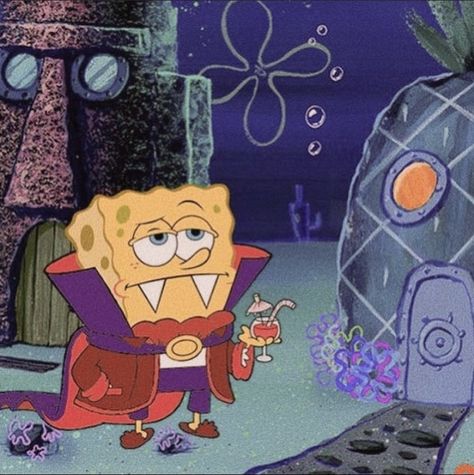 Vampire Cartoon, Cartoon Spongebob, Spongebob Halloween, Simpsons Halloween, Spongebob Pics, Spongebob Drawings, Spongebob Wallpaper, Vampire Costume, Halloween Vampire