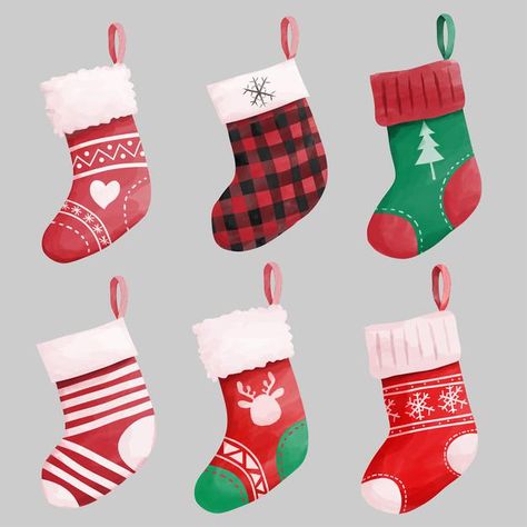 Cute Christmas Stocking Drawing, Stocking Illustration Christmas, Christmas Stockings Illustration, Christmas Sock Illustration, Stocking Drawing Ideas, Christmas Socks Drawing, Christmas Stocking Drawing, Stocking Illustration, Christmas Stall Ideas