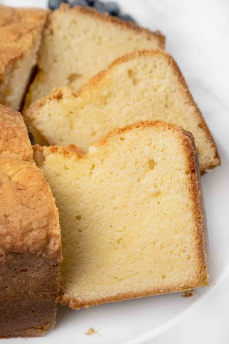 If you're looking for the best sour cream pound cake, look no further. This rich, buttery pound cake is the perfect dessert for any occasion. The moist crumb of this dense cake makes it a pound cake lover's dream come true. Sour Cream Pound Cake Recipe, Cream Pound Cake Recipe, Buttery Pound Cake, Cake Flour Substitute, Make Sour Cream, A Glass Of Milk, Sour Cream Pound Cake, Pound Cake Recipe, Pound Cake Recipes