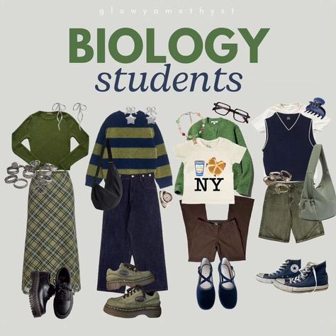 Biology Major Outfit, Biology Student Aesthetic Outfit, College Major, Biology Major, College Majors, University Outfit, Academia Style, College Professor, Desi Aesthetic