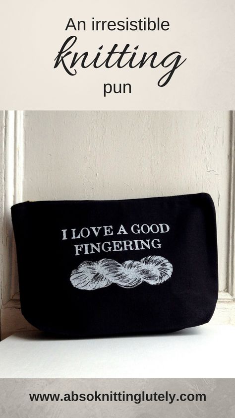 Knitting Puns, Knitting Project Bag, Knitting Blogs, Pattern Inspiration, Project Bag, Rock Painting, Knitting Projects, Puns, Painting Ideas