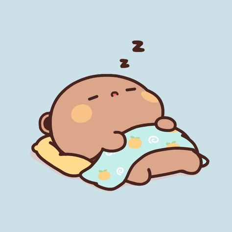 Bubu Sleeping, Sleep Pictures Cartoon, Sleeping Bear Drawing, Milk And Mocha Pfp, Cute Images For Him, Cute Sleeping Cartoon, Cute Drawing Background, Mocha Pfp, Sleeping Animals Cute