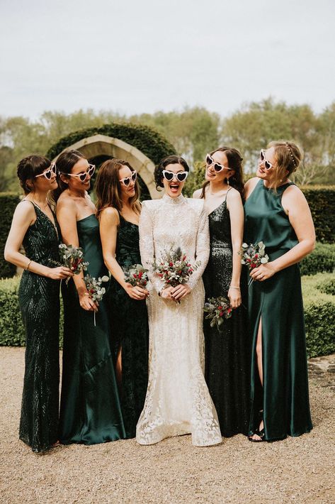 Mismatched Emerald Bridesmaid Dresses, Color Palette Dark Green, Bridesmaid Dresses Emerald Green, Green Bridesmaid Dresses Mismatched, Bridesmaid Dresses Emerald, Mismatched Green Bridesmaid Dresses, Bridesmaid Color Palette, Bridesmaid Dresses Mismatched, Bridesmaid Color