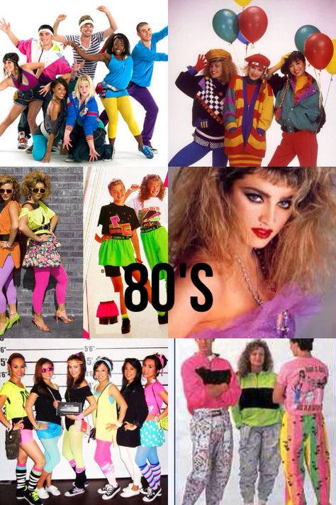 80s Disco Outfit 1980s Style, Popular 80s Fashion, 80s Looks Outfits Party, 80 Inspired Outfits Party, Decade Outfits Ideas, 80s Mtv Outfit, Through The Decades Party Outfit, 80 Style Outfits Party, 70 80 90 Fashion Outfit