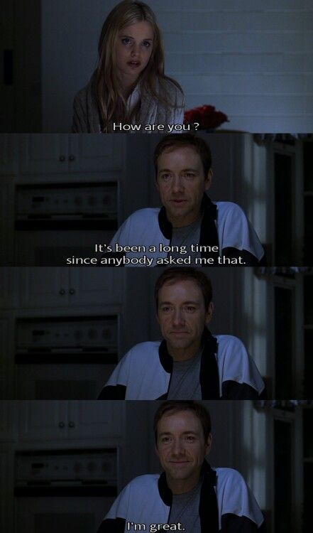 From American Beauty American Beauty Movie Aesthetic, American Beauty Movie, Beauty Movie, Sam Mendes, Film Images, Kevin Spacey, Movie Clips, Movie Lines, Memorable Quotes