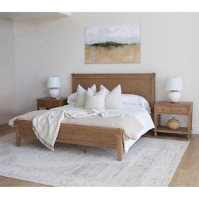 Bedroom Furniture by Becki Owens at Sam's Club Becki Owens, Frame Making, Natural Wood Finish, Sam's Club, Wooden Bed, Wood Finish, Bed Frame, Natural Wood, Queen