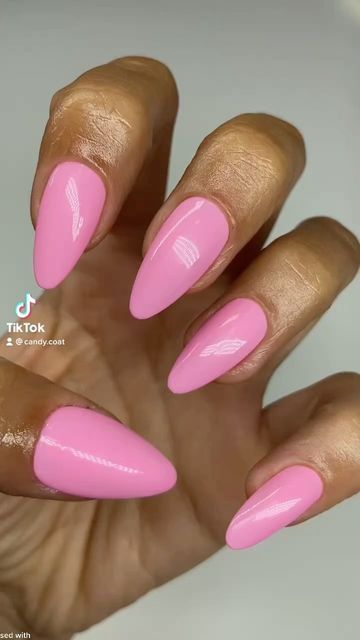 Candy Pink Nails, Pink Skittle Nails, Hoco Inspiration, Light Bubble Gum Pink Nails, Pink Nails Bubble Gum, Acrylic Nails Bubble Gum Pink, Candy Floss Pink Hair, Cotton Candy Nails, Nails Love