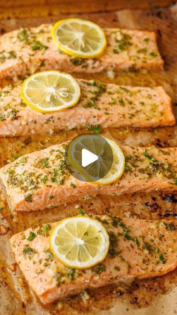 Season Salmon Baked, Atlantic Salmon Recipe Oven, Baked Salmon Recipes Oven Easy Videos, Salmon Bake Time, Salmon On The Stove, Tuscan Salmon Natasha’s Kitchen, Salmon Recipes Oven, Salmon Wrap, Salmon In Foil