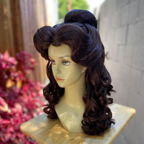 Belle Wig, Belle Makeup, Belle Cosplay, Princess Parties, Wig Styling, Disney Cosplay, Princess Party, Cosplay Wigs, Beauty And The Beast