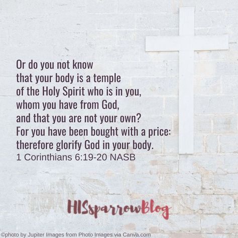 Your Body Is A Temple, Healthy Body Image, Fear Of Aging, Bought With A Price, Basic Physics, Healthy Body Images, Glorify God, Beautiful Bible Verses, Body Is A Temple