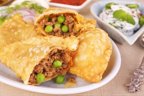 Lamb Samosa, Samosa Recept, Samosa Filling Recipe, Beef Samosa Recipe, Samosa Filling, Keema Samosa, Beef Samosa, Samosa Recipe, Punjabi Food