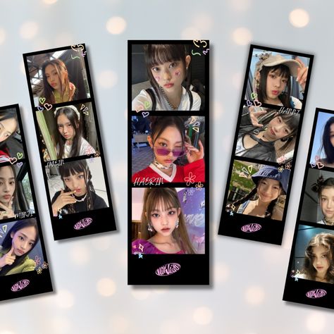 Printable 2" x 6" Haerin Photo Strips. Discover a treasure trove of NewJeans merchandise on our Etsy store! Newjeans Merchandise, Newjeans Merch, New Jeans Haerin, Merch Kpop, Photo Strip, Pop Group, K Pop, Etsy Store, Printed Items