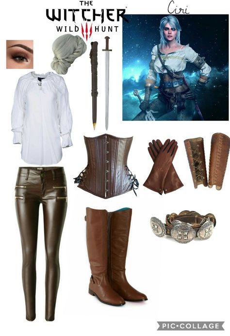 Fantasy Sorceress Outfit, Ciri Outfit, Sorceress Outfit, Fantasy Sorceress, Ciri The Witcher, Ciri Witcher, Cosplay Idea, Fantasy Outfits, Fantasy Ideas