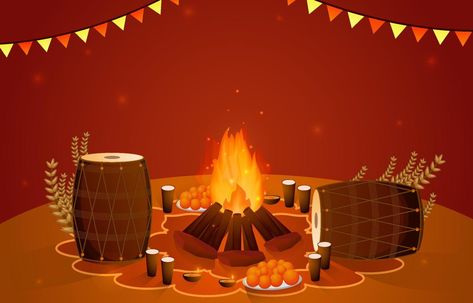 Lohri Festival Background Lohri Background, Lohri Festival, Vector Landscape, Festival Background, Scenery Wallpaper, Invitation Cards, Vector Art, Vector Free, This Is Us